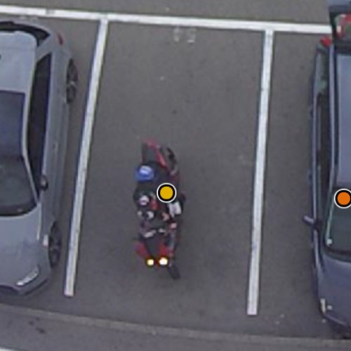 Parquery detects any vehicle, even motorbikes