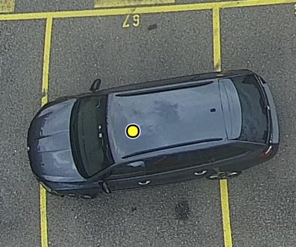 Parquery detects vehicles even if they are parked across