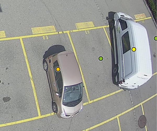 Parquery detects vehicles even if they are wrongly parked
