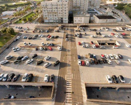 Parquery provides results on any parking area, even when parking lines are not drawn.