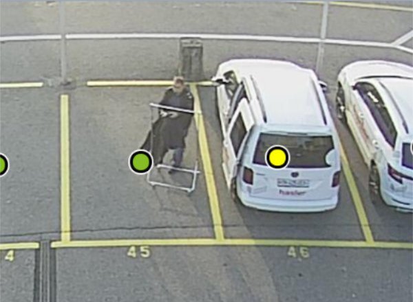 Parquery differentiates trolleys from vehicles