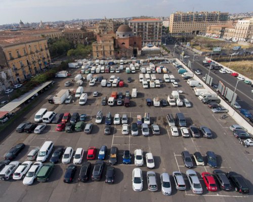 Hundreds of parking spots can be detected with only one standard camera.