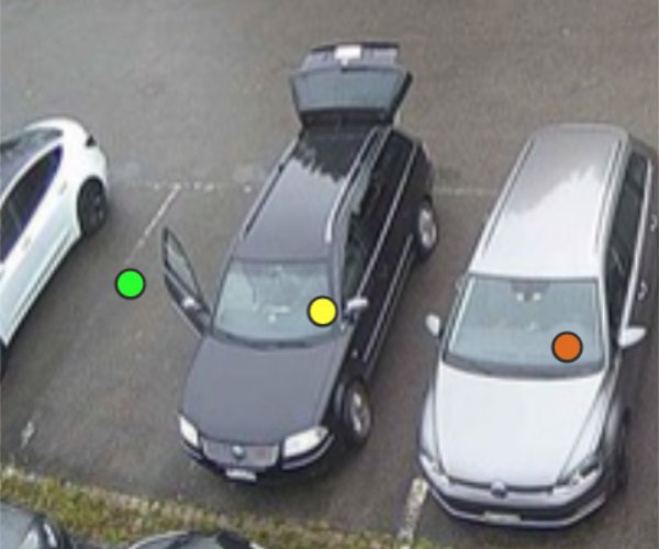 Parquery detects vehicles even with doors opened
