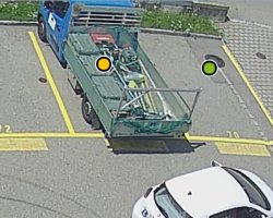 Parquery detects larger vehicles with flatbed