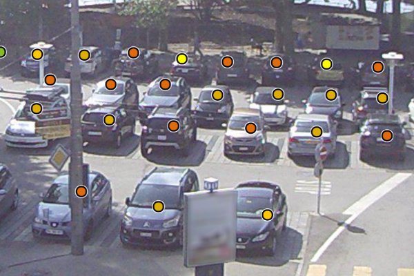 Parquery detects vehicles even with occlusions from billboards