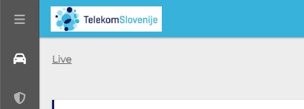 Parquery dashboard comes with our own branding or white-labeled, e.g. for Telekom Slovenia