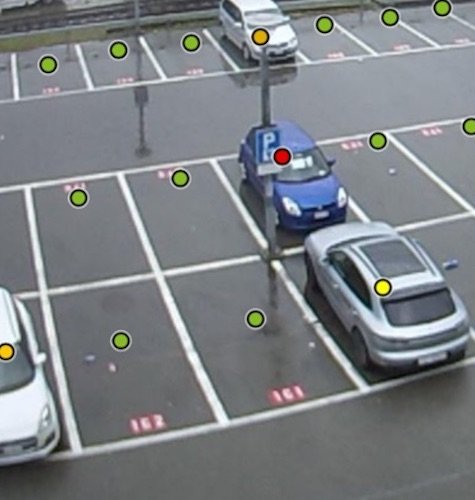 Parquery detects vehicles even in rain