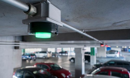 Indoor garages often use parking sensors.
