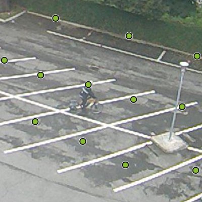 Parquery does not get confused when bikes are on parking spots