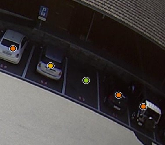 Parquery detects vehicles even with strong contrasts