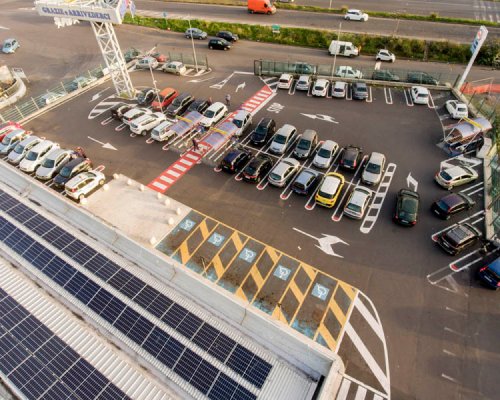 Parquery monitors outdoor parking lots and provides results to customers and partners.
